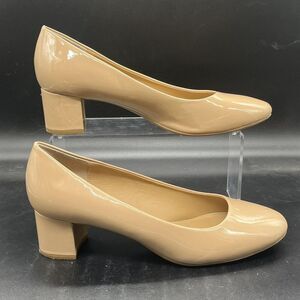 Kelly and Katie womens sabrina heel beige size 11M pump block